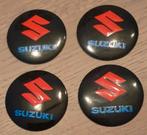 4 aluminium wieldopstickers & ventieldoppen met Suzuki logo!, Ophalen of Verzenden