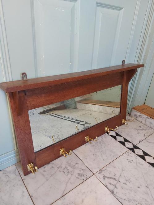 Vintage wandkapstok - strak, Huis en Inrichting, Woonaccessoires | Kapstokken, Gebruikt, Wandkapstok, Minder dan 100 cm, Hout