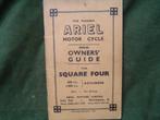 Ariel Square Four 1939 -1948 motorcycle owner's manual, Motoren, Handleidingen en Instructieboekjes, Ophalen of Verzenden, Kawasaki