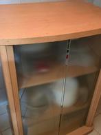 Glazen kast met houten frame, Glas, Modern, 25 tot 50 cm, Gebruikt