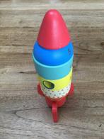 Houten stapeltoren/stapelspel raket, zgan, Ophalen of Verzenden, Zo goed als nieuw