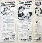 45+ vintage advertenties reclames Vicks 1939-63, Verzenden, Gebruikt, Overige typen