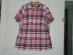blouse mt 50 rose met ruiten in grijs/wit/rose, Kleding | Dames, Blouses en Tunieken, Ophalen of Verzenden, Zo goed als nieuw