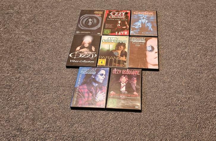8 dvd's van Ozzy Osbourne enkele en dubbel, Cd's en Dvd's, Dvd's | Muziek en Concerten, Nieuw in verpakking, Alle leeftijden, Ophalen of Verzenden