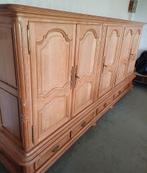 Grote eikenhouten dressoir kast servies kast, Ophalen, Gebruikt, Met deur(en), Eikenhout