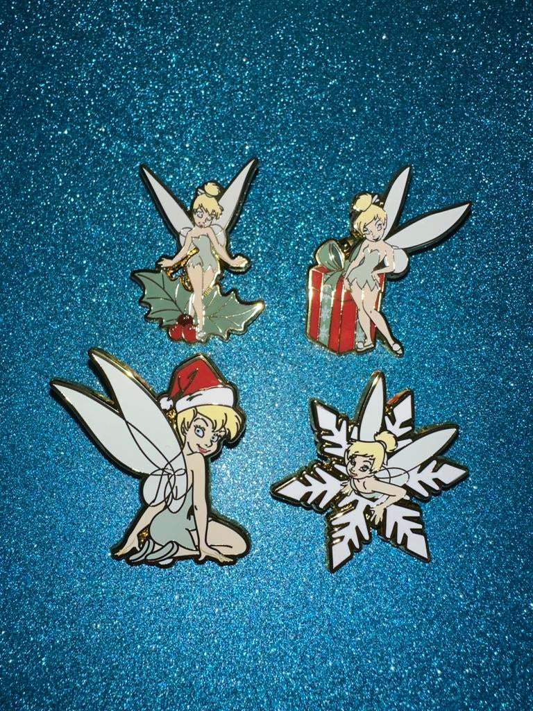 Tinkerbell Kerst Pins - Disney Loungefly, Ophalen of Verzenden, Overige figuren, Zo goed als nieuw, Overige typen