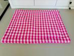 Boxkleed roze geruit 85 x 105, Ophalen of Verzenden, Zo goed als nieuw, Vierkant, Boxkleed