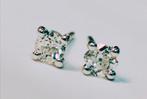 Gouden oorstekers met 0,55 kt  diamanten,  certificaat, Nieuw, Ophalen of Verzenden, Met edelsteen, Knopjes of Stekers