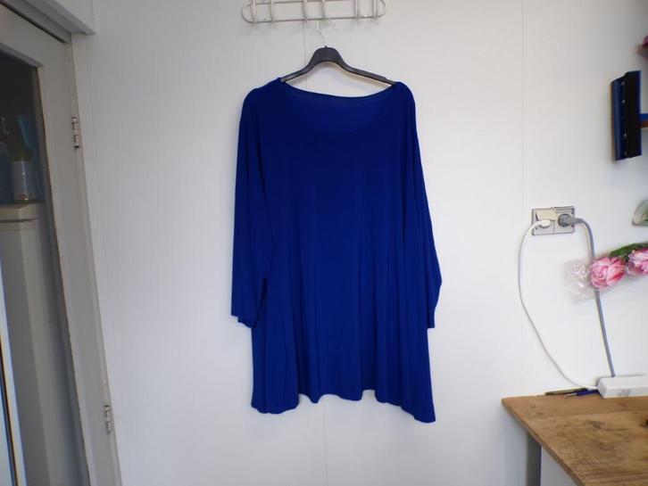 ger. Blauw A-lijn tuniek Mari Dago maat 4 - 60/62/64, Kleding | Dames, Grote Maten, Zo goed als nieuw, Blouse of Tuniek, Blauw