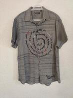 011. Desigual overhemd - korte mouwen - XL, Desigual, Ophalen of Verzenden, Zo goed als nieuw, Grijs
