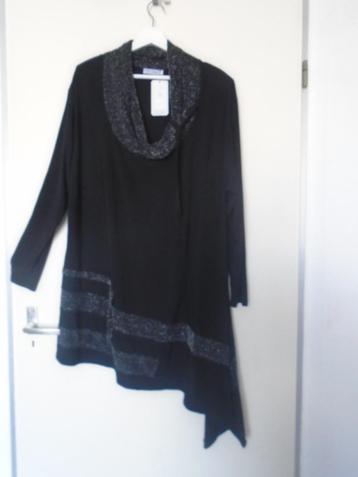 Magna A-Symmetrisch Tuniek Zwart Zilver maat 52/54 Nieuw beschikbaar voor biedingen