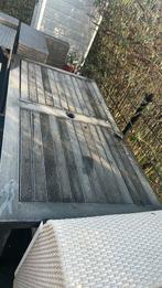GRATIS hard houten tuintafel, Tuin en Terras, Ophalen, Gebruikt, Rechthoekig, Hout