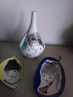 Vintage keramiek,ceramic di milano Vaas schaaltje hanger, Ophalen of Verzenden