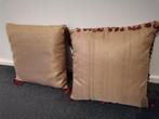 2 nieuwe vierkante kussens creme 40x40cm, Huis en Inrichting, Woonaccessoires | Kussens, Ophalen of Verzenden, Nieuw, Overige kleuren