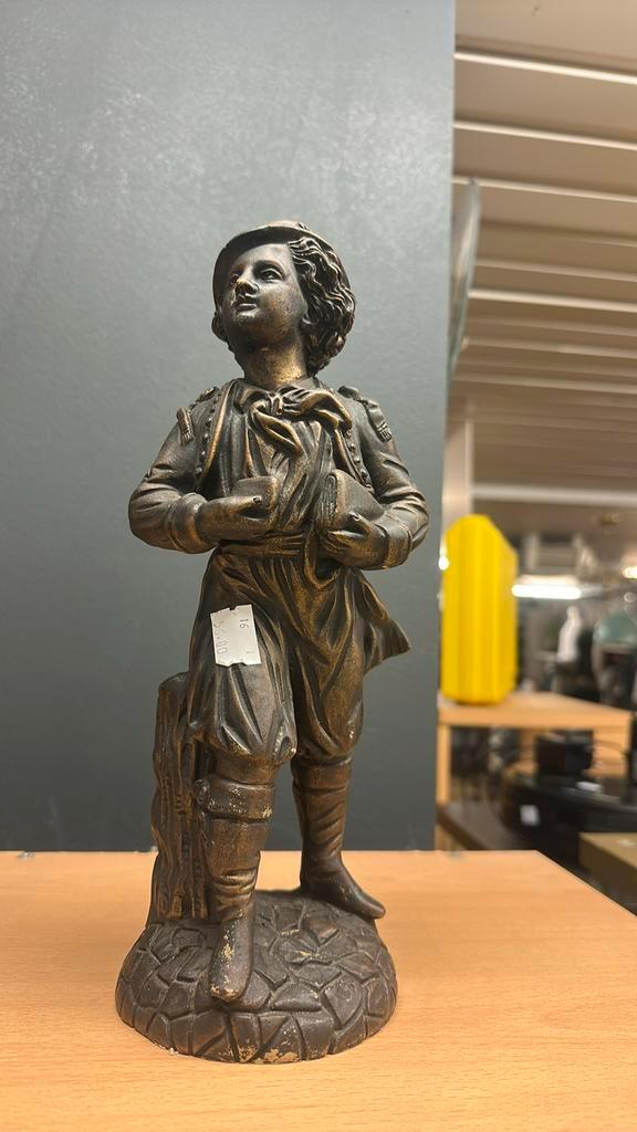 Bronze standbeelt, Antiek en Kunst, Antiek | Koper en Brons, Brons, Ophalen