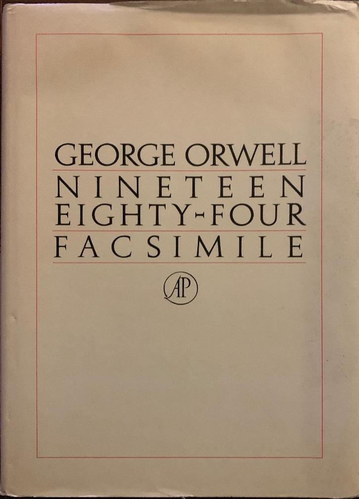 George Orwell - Nineteen Eighty-Four (Facsimile), Boeken, Literatuur, Gelezen, Nederland, Ophalen of Verzenden