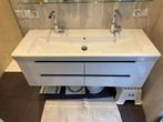 Villeroy & Boch Luxe badmeubel WIT 130 breed + kast + spieg, Ophalen, 100 tot 150 cm, Zo goed als nieuw, Minder dan 100 cm