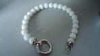 Zilveren ZINZI witte agaat armband, Verzenden, Wit, Zo goed als nieuw, Met bedels of kralen