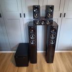 Jamo S606 speaker 5.1 surround - Jamo Sub 300, Ophalen, Gebruikt, Complete surroundset, 120 watt of meer