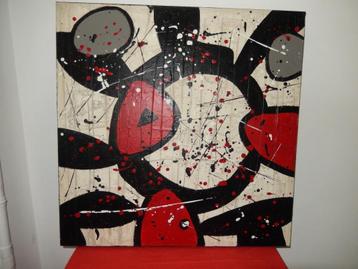 Modern schilderij op canvas beschikbaar voor biedingen