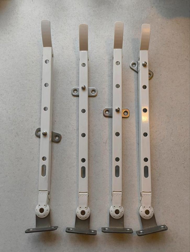 4 Axa raamuitzetter met pen Habilis rvs wit 30 cm, Doe-het-zelf en Verbouw, IJzerwaren en Bevestigingsmiddelen, Zo goed als nieuw