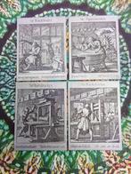 Etsen op metalen plaatjes., Antiek en Kunst, Kunst | Etsen en Gravures, Ophalen of Verzenden