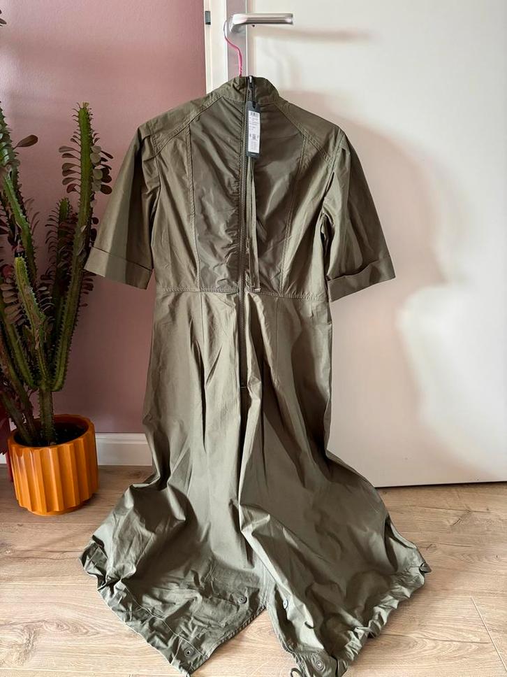 G-Star fishtail jurk groen, Kleding | Dames, Jurken, Nieuw, Maat 38/40 (M), Groen, Onder de knie, Ophalen of Verzenden