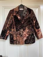 Civit velours (katoen/elastane) blazer bruin-tinten maat 42, Kleding | Dames, Bruin, Maat 42/44 (L), Ophalen of Verzenden, Zo goed als nieuw