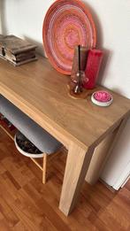 Houten console tafel, Ophalen, 25 tot 50 cm, Rechthoekig