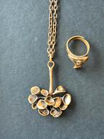 Vintage Ketting en ring Hannu Ikkonen seventies, Sieraden, Tassen en Uiterlijk, Kettingen, Ophalen of Verzenden, Zo goed als nieuw