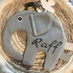 Speendoekje olifant met naam, Ophalen of Verzenden, Nieuw, Kraamcadeau