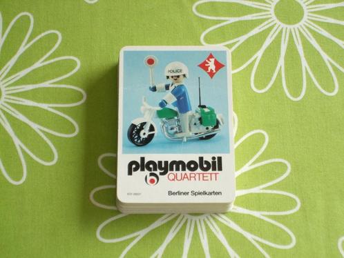 Vintage Duits Playmobil kwartet uit 1974, Verzamelen, Speelkaarten, Jokers en Kwartetten, Gebruikt, Kwartet(ten), Ophalen of Verzenden
