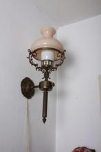 Nostalgische Glazen wandlamp, Ophalen of Verzenden, Gebruikt, Glas
