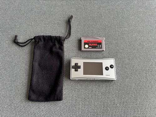 Game Boy Micro Silver krasvrij, Spelcomputers en Games, Spelcomputers | Nintendo Game Boy, Zo goed als nieuw, Game Boy Micro, Met games