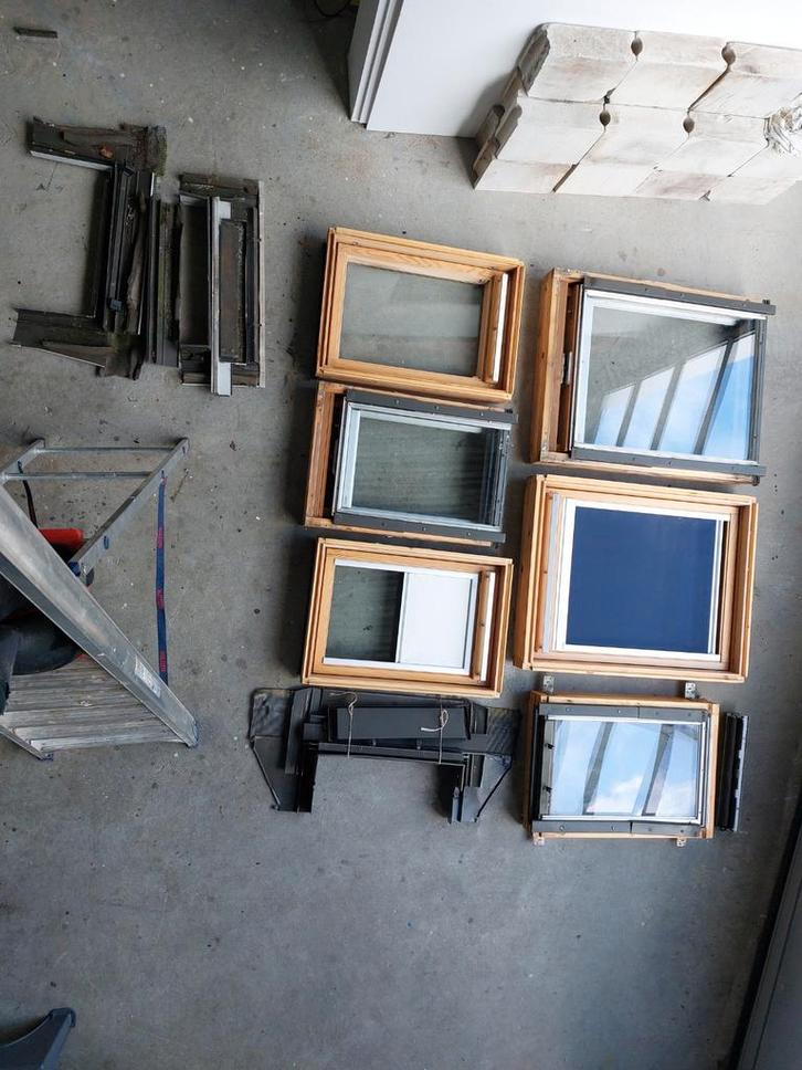 Dakramen Velux Fakro - 78x98 & 55x78, Doe-het-zelf en Verbouw, Glas en Ramen, Dakraam, 80 tot 120 cm, Minder dan 80 cm, Ophalen