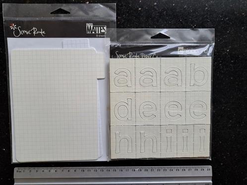 SCENIC ROUTE CHIPBOARD LETTERS PAPIER PLANNER JOURNALING, Hobby en Vrije tijd, Scrapbooking, Nieuw, Versiering of Embellishment