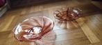 Twee mooie glazen schalen, Ophalen, Rond, Glas