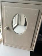 Vintage Wandkastje met Spiegel, Huis en Inrichting, Kasten | Dressoirs, Minder dan 50 cm, Gebruikt, Ophalen of Verzenden, Minder dan 25 cm
