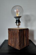 Leuke robuust houten lamp., Ophalen of Verzenden, Minder dan 50 cm