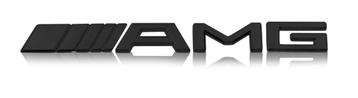 mercedes AMG logo / embleem mat zwart weg=weg