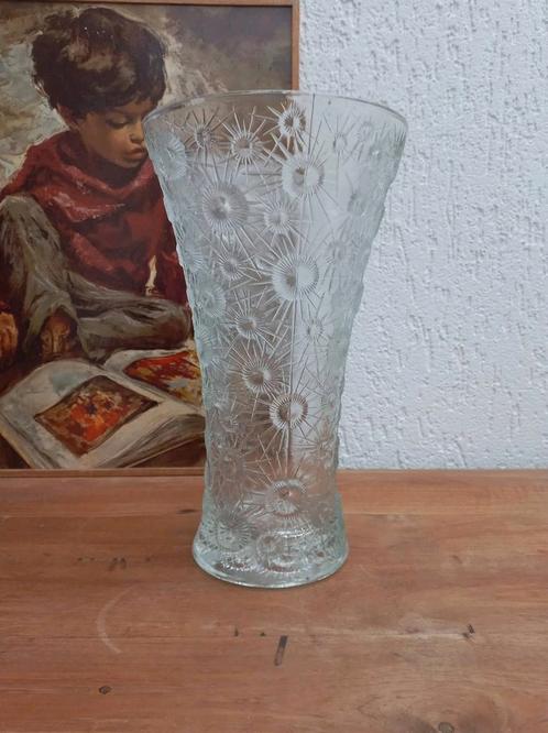 Vintage vaas. Funky glaswerk. Atomic. Boho, Antiek en Kunst, Antiek | Glas en Kristal, Ophalen of Verzenden