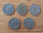 Vijf one shilling munten, Ophalen of Verzenden, Overige landen