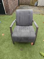 Grijze stoel Pronto Wonen, Huis en Inrichting, Fauteuils, Ophalen, Gebruikt, 75 tot 100 cm, Metaal