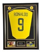 Ronaldo Gesigneerd Ingelijst Voetbalshirt Brazil, Nieuw, Shirt, Ophalen of Verzenden, Buitenlandse clubs
