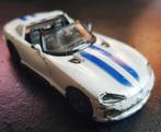 Burago dodge viper rt-10 wit blauwe striping, Ophalen of Verzenden, Gebruikt, Auto, Overige merken