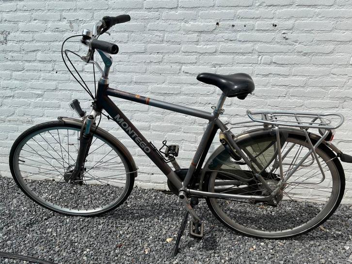 Herenfiets Montego grijs - 28 inch banden - 7 versnellingen, Fietsen en Brommers, Fietsen | Heren | Sportfietsen en Toerfietsen