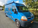 Renault 2005 Blauw lange uitvoering Euro4, Cruise, 2e accu, Auto's, 221 €/maand, 2217 kg, 2000 kg, Origineel Nederlands