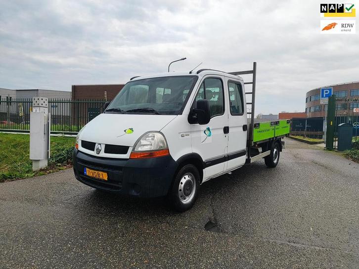 Renault Master T35 2.5 dCi L3H1 DC Pick-up! Airco! Apk! Nap!, Auto's, Renault, Bedrijf, Te koop, Master, ABS, Airconditioning