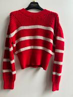 DENNY ROSE trui rood  met offwhite streep mt XS, Italie, -, Verzenden, Zo goed als nieuw