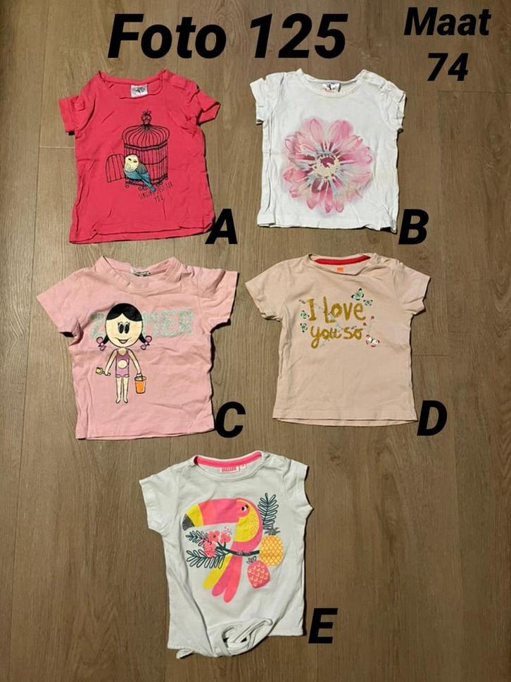 Shirt meisje zomer maat 74 zgan *foto 125*, Kinderen en Baby's, Babykleding | Maat 74, Zo goed als nieuw, Meisje, Shirtje of Longsleeve